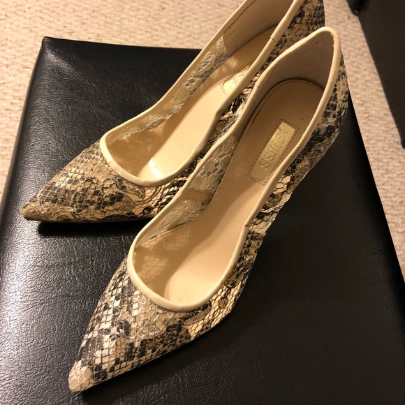 snake skin stilettos